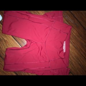 VSX Sport Maroon knockout leggings